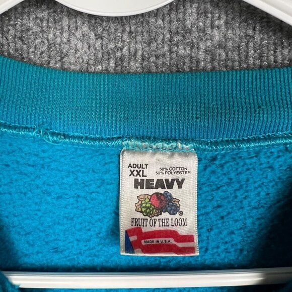 vintage 1995 Play Hard Or Go Home Wa Hoops 5th Annual Tournament Sweatshirt XXL - Picture 8 of 8